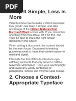 Formatting Headings and Subheadings in Word | PDF | Arial | Typefaces
