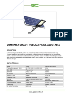 IN LPSS 100 Ficha Tecnica Luminaria publica solar panel ajustable 100W