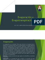 Evaporación y evapotranspiración