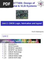 Unit 2 - CMOS Logic, Fabrication and Layout