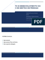 Treinamento e Desenvolvimento de Pessoas