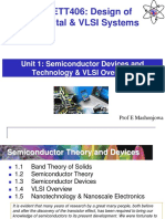 Unit 1 - Semiconductor Devices and Technology & VLSI Overview