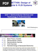 Unit 1 - Semiconductor Devices and Technology & VLSI Overview