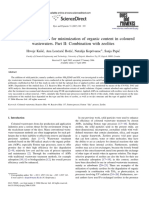 Fenton type processes for minimization of organic content in coloured