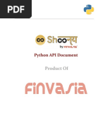 Shoonya Python API