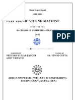 Electronic Voting Machine: Aditi Computer Institute & Engineering Technology, SATNA (M.P.)