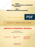 Unidad 1 Tema 7 Ambitos de Intervencion Psicosocial