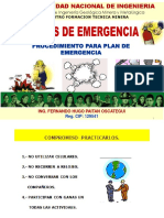 PLANES DE EMERG. (Proced. para Plan de Emerg.) - 2013. ACTUAL