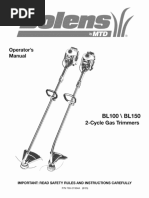 Bolens BL100 User Manual