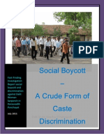 Report of Social Boycott of Dalit Women Sarpanch - PD