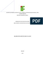 Controle e Gestão Ambiental - Reaproveitamento e Reciclagem - Edmilson Chaves e Erlandson Augusto