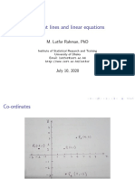 Ch1 Straight Lines and Linear Equations