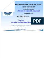 Modelo de Lutz: Balance hídrico y proceso markoviano para modelación determinística hidrológica