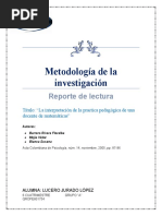 Reporte de Lectura Investigacion
