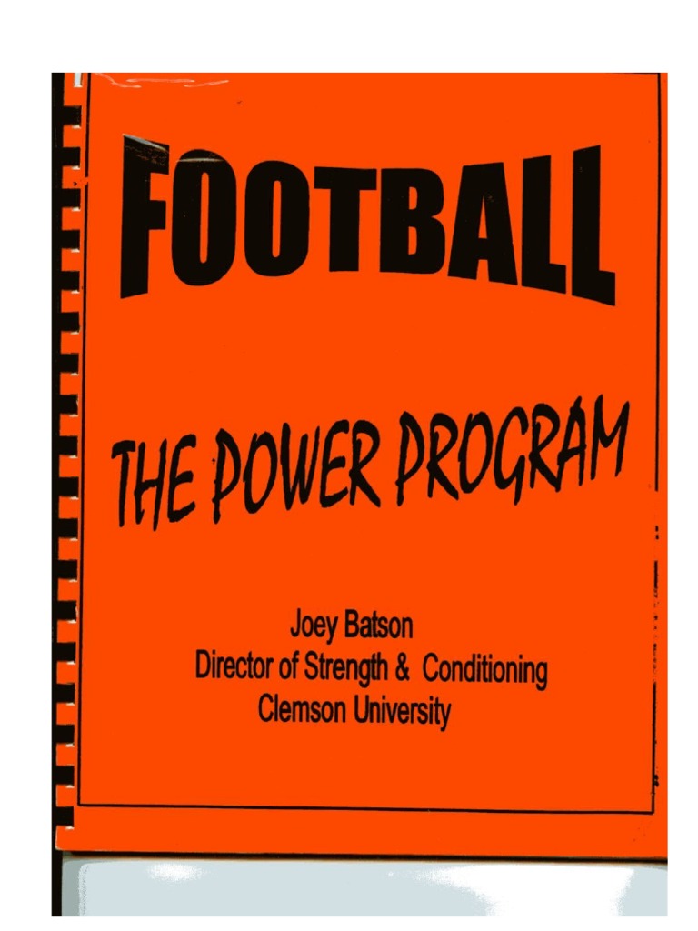Clemson Football Power Program Guide | PDF