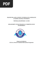Download SASTRA - Mtech ACS Advanced Communication Systems - Syllabus by JOHN PETER SN61062853 doc pdf