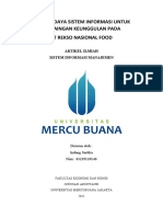 Sumber Daya Sistem Informasiuntuk Persaingan Keunggulanpada PTRekso Nasional Food