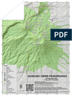 Peta Jalur Pendakian Gunung Gede Pangrango