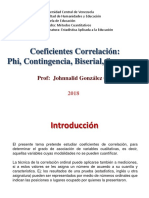 Otros Coeficientes Correlación - FHE - UCV