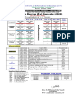 PMIT Class Routine (Fall Semester-2022) : Professional Masters in Information Technology (PMIT)