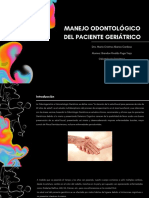 Manejo Odontológico Del Paciente Geriatrico