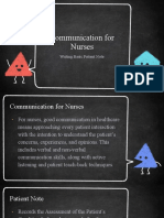 Communication For Nurses