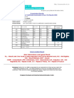 CBSE - Senior School Certificate Examination (Class XII) Results 2022