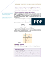 Sistemas de ecuaciones con dos incognitas