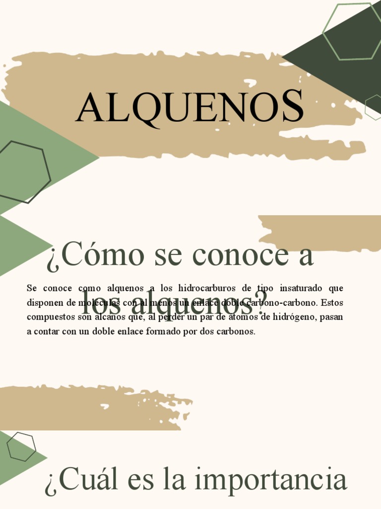 Imagen y aplicaciones de alquenos | PDF | Alqueno | Alcano