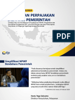 Sosialisasi PMK Instansi Pemerintah