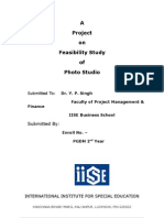 A Project On Feasibility Study of Photo Studio: Submitted by