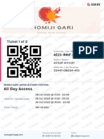(Event Ticket) All Day Access - MOMIJI GARI JAPAN AUTUMN FESTIVAL - 1 35447-08034-473