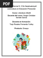 Ensayo Etica y Literatura Infantil