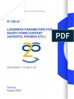 Loudness Parameters For Short-Form Content (Adverts, Promos Etc.)
