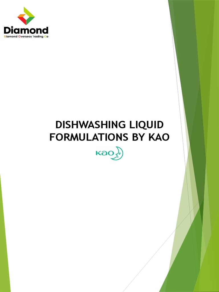 Dishwashing Liquid Formulations PDF PDF Surfactant Detergent