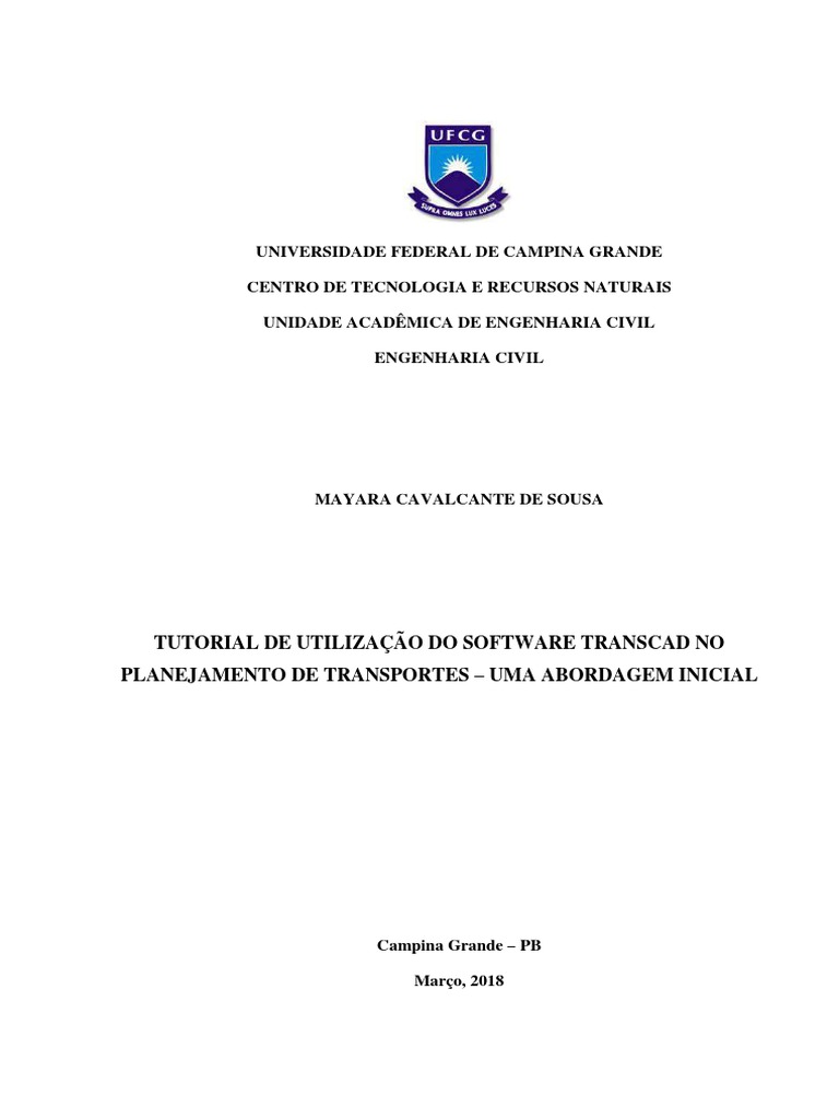 Mayara Cavalcante de Sousa - TCC Eng. Civil CTRN 2018 | PDF