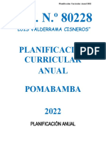 Planificación Curricular Anual 2022 POMABAMBA