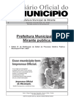 Prefeitura de Mirante Ba 2021-Edital