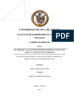 El Derecho a La Salud de Los Habitantes Del Cantón Lago Agrio y La Explotación Petrolera