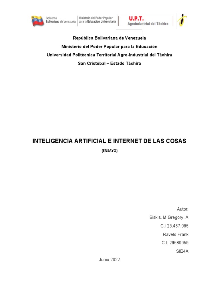 IA y IoT: Transformando la Educación | PDF | Internet de las Cosas ...