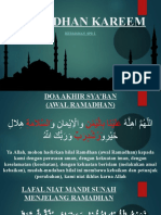 Doa Menjelang Ramadan, Niat Mandi & Puasa