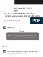 Semana 03 Clase EstructuraControlSelectiva CRM