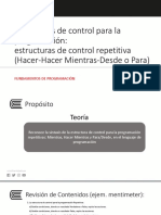 Semana 05 Clase EstructuraControlRepetitiva CRM