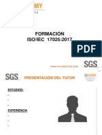 Presentación Curso Formación ISO 17025