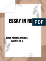 Rotc Essay