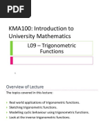 KMA100 - L09 - Trigonometric Functions