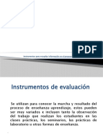 Instrumentos para evaluar el aprendizaje