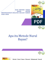 Metode Nurul Bayan untuk meningkatkan kualitas bacaan tahsin