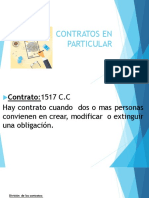 Contratos en Particular