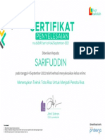 Sarifuddin: Diberikan Kepada